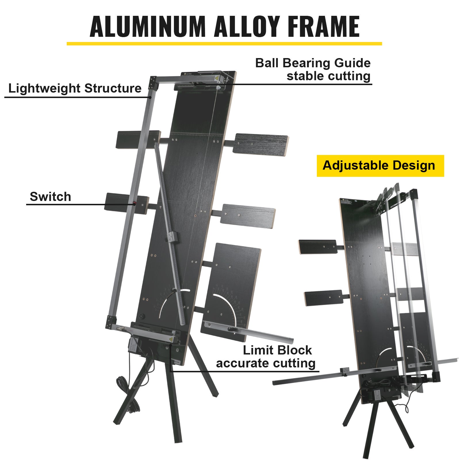 200 W Taglia Polistirolo Taglia Schiuma VEVOR 115 cm Taglia Schiuma Spessore 42 cm 0-90° 6 Fili Scaldanti 5 Piastre Laterali 1 Supporto - 5