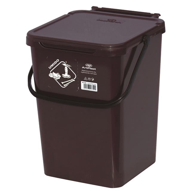 ARTPLAST BS10M BIDONE DA 10 LITRI PER LA RACCOLTA DIFFERENZIATA IN PLASTICA COLORE MARRONE