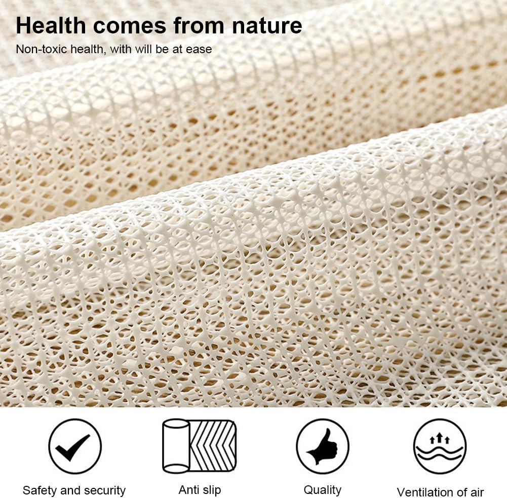 Sous-couche antidérapante pour tapis, 1,5 m x 2 m, tapis découpable en PVC pour tapis, draps, canapés, tiroirs et nappes - 2