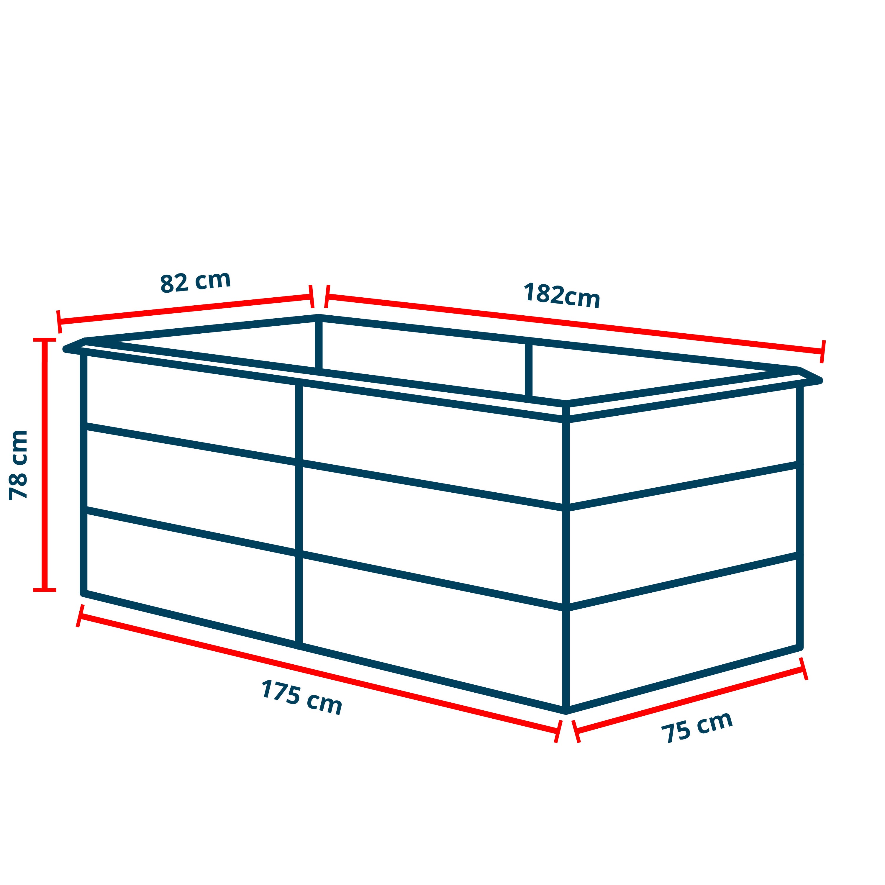 PRIMEYARD LILLY Bac surélevé acier galvanisé 175x75x78 cm - ergonomique - 4
