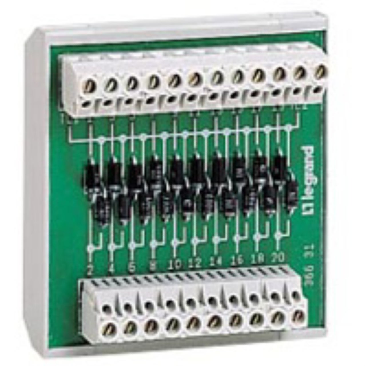 Modules à diodes pour osmoz - 20 diodes cathode - legrand 036631 ...