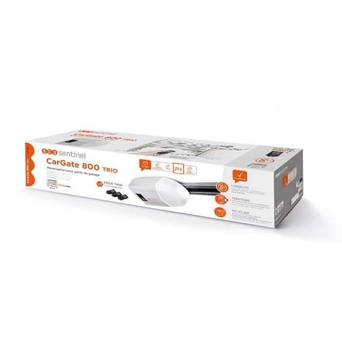 Motorizzazione 24V per porta da garage SCS SENTINEL - 10-12m²/800N - CarGate 800 Trio - 3