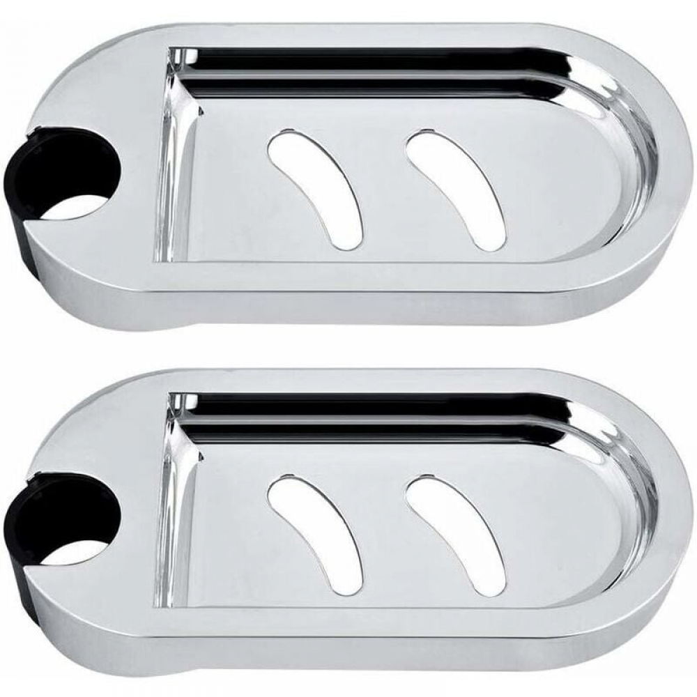 Modixun Lot De 2 Porte-Savon Mural Douche – Boîte à Savon Étanché Avec Couvercle Rabattable, Tiroir Drainage Et Crochet, Adhésif Puissant Blanc