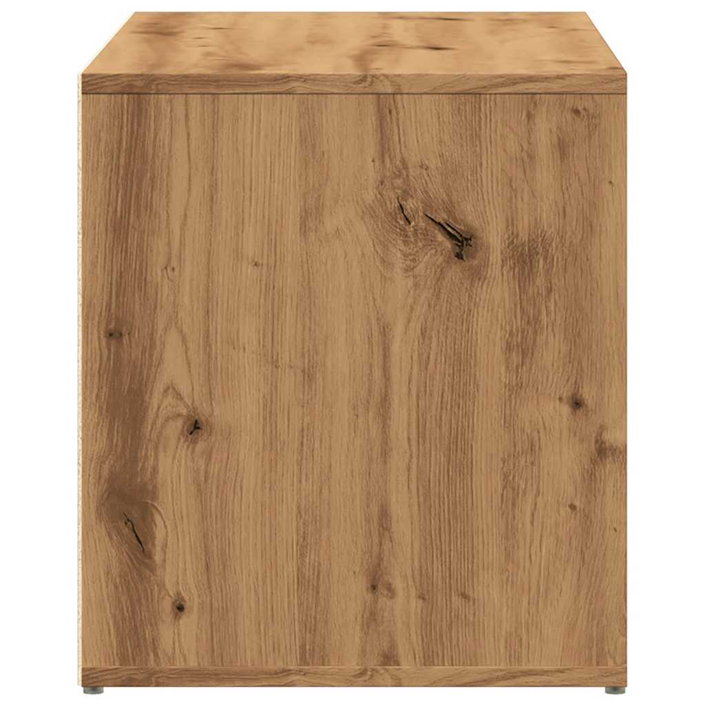 Banc d’entrée avec tiroir bois d’ingénierie 80x40x45 cm chêne artisan rangement couloir – ComfortXL - 5