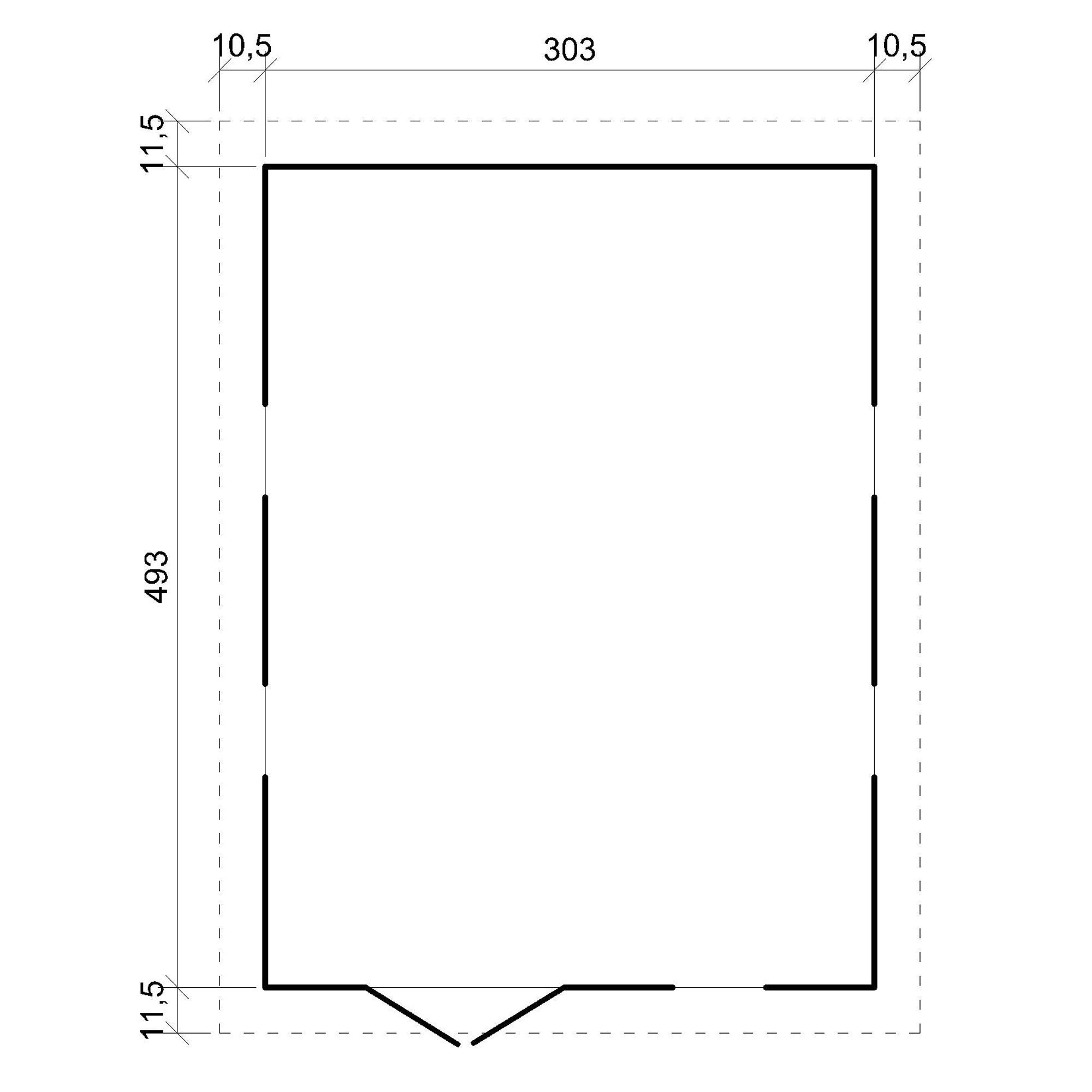 Cobertizo de madera para jardín - 324x516cm/15m2 Cobertizo de madera natural - Taller de Jardín - TIMBELA M337 - 8