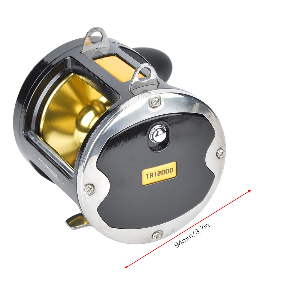 Attrezzatura portatile con mulinello da pesca in mare con piastra in ferro per barca interamente in metallo - 8