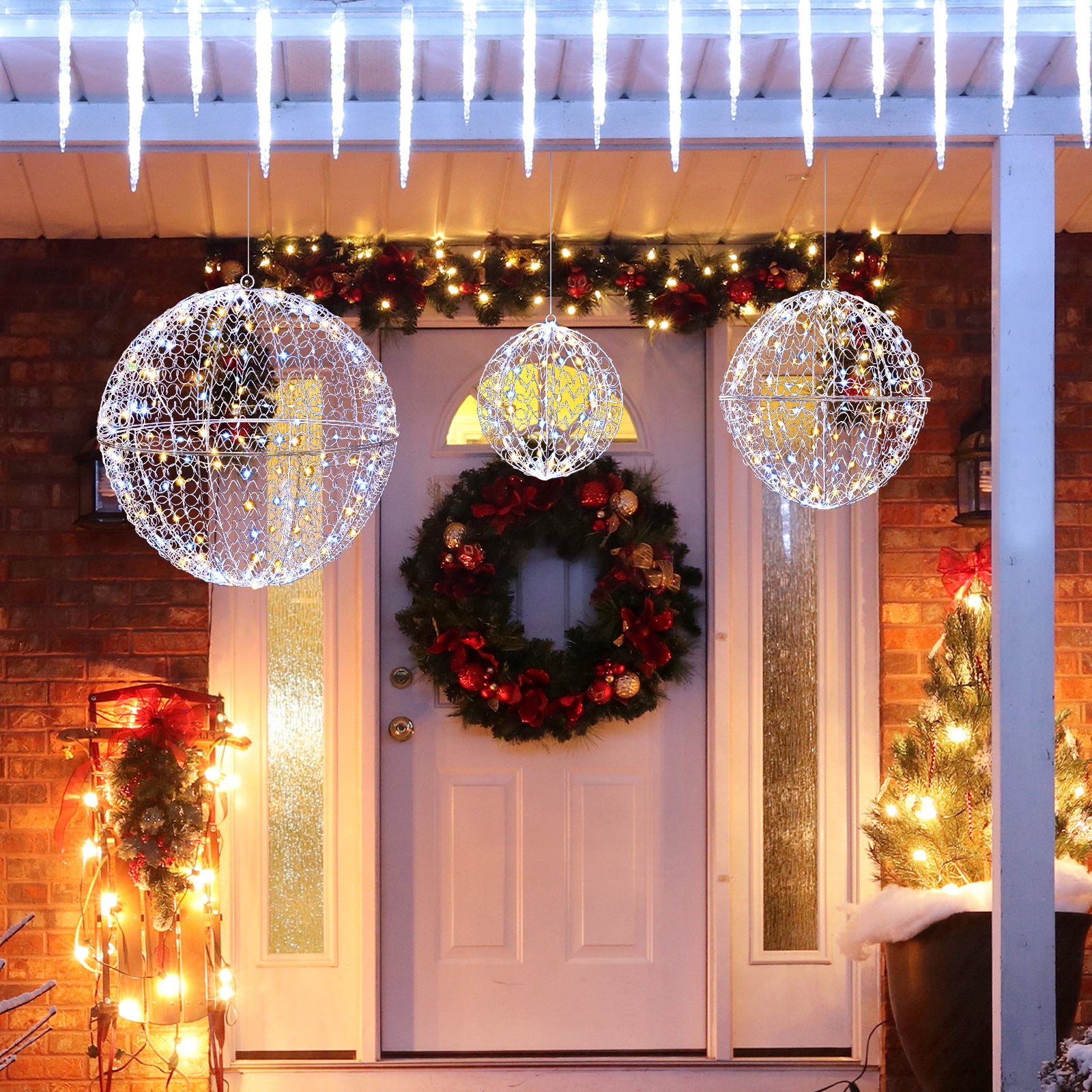 40 Boules De Noël En Papier Mâché - Pour Décorations
