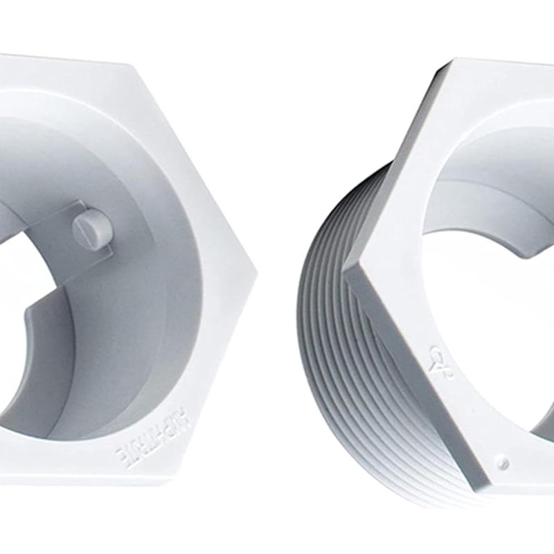 Zestaw 2 uniwersalnych złącz ściennych do odkurzaczy basenowych (UWF) – Idealna część zamienna do Polaris 480, 380, 280, 180, 165, 65 i Turtle