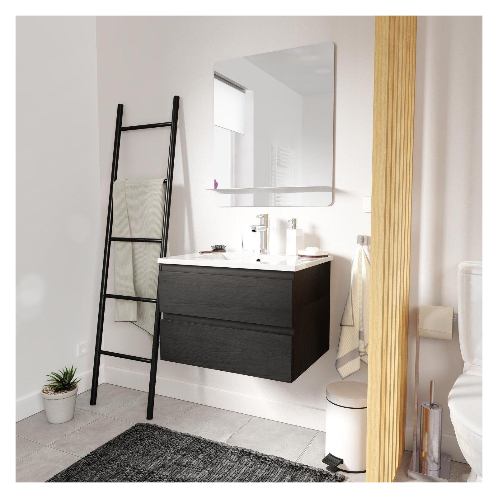 Meuble simple vasque 60cm SORRENTO + vasque - 5