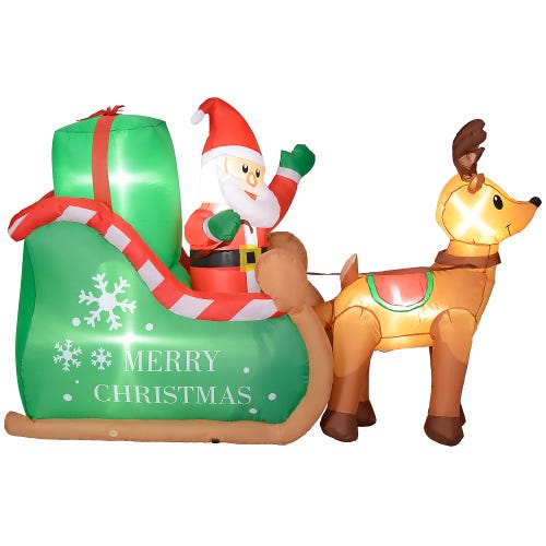 Père Noël gonflable avec lumières LED,Noël Gonflable Extérieur Père Père Noël gonflable avec lumières LED,Noël Gonflable Extérieur Père