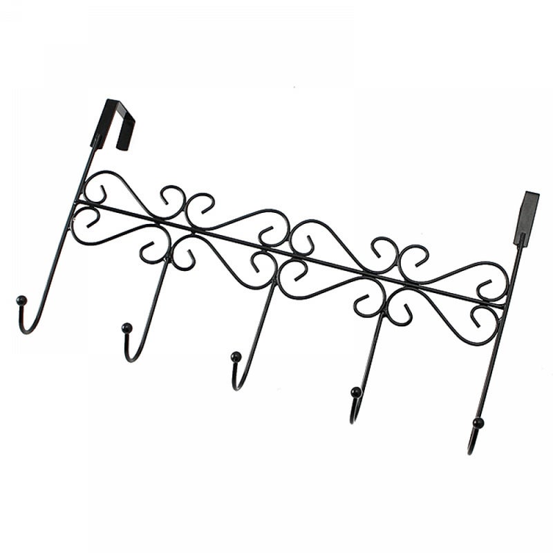 Haczyk na drzwi, wieszak na płaszcze, wieszak na ręczniki w stylu vintage, na kapelusze, grzebienie, klucze, torebki, z 6 haczykami na drzwi szafy