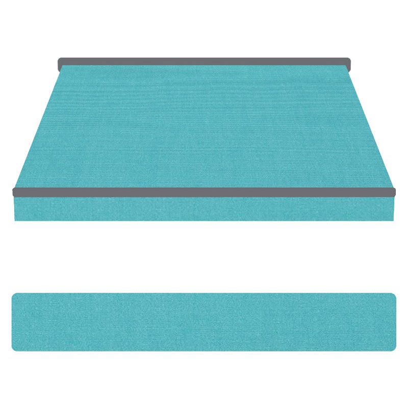 Toile De Remplacement Pour Store Banne 6x3 M – Bleu Et Blanc (cadre Non Inclus)