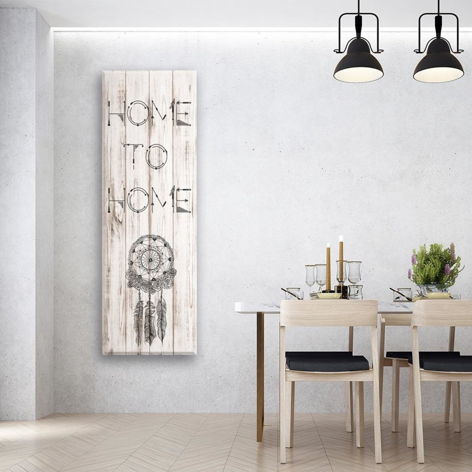 Tableau citation de capteur de rêves - 50 x 150 cm - 3