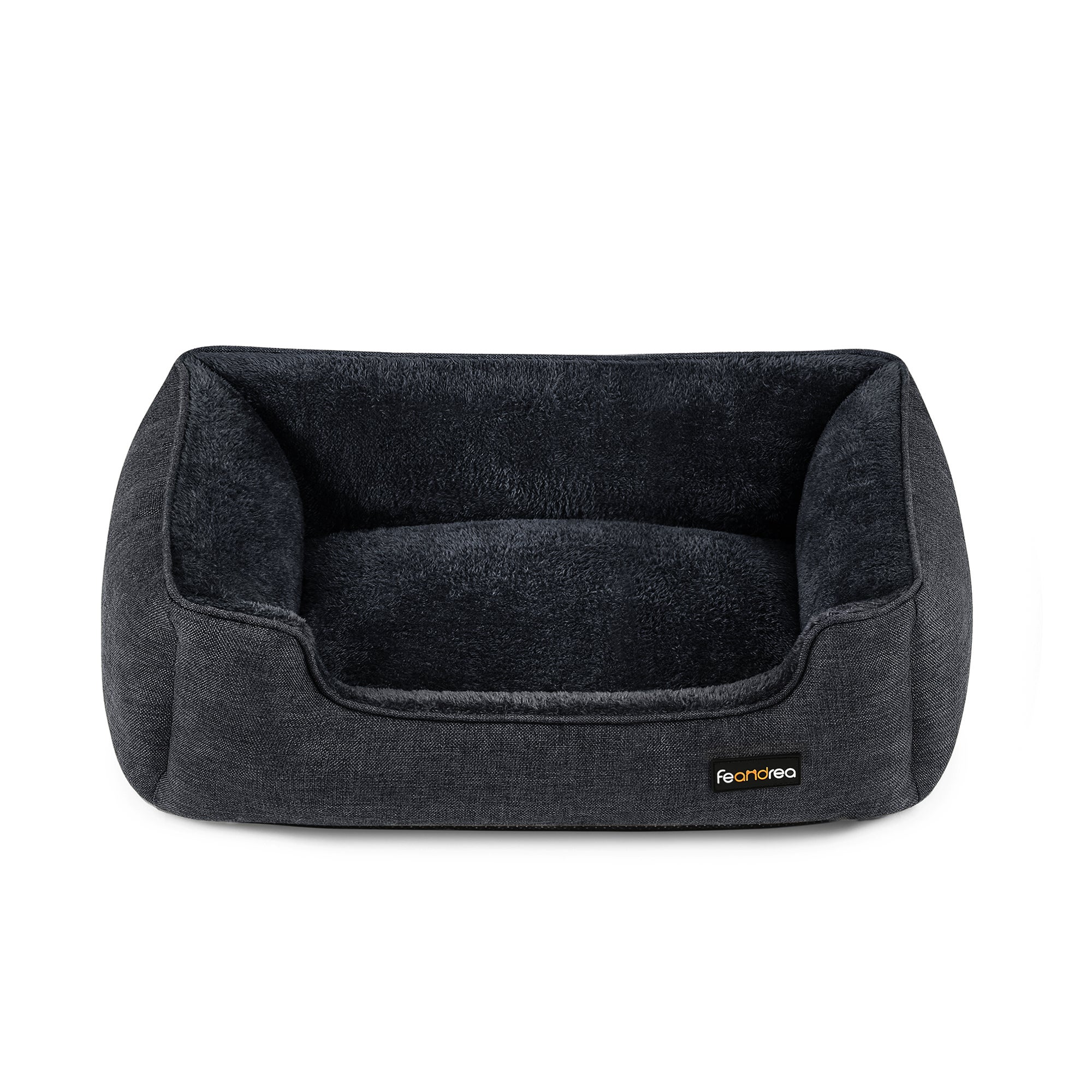 Feandrea Cama Para Perros, Sofá De Lino, Bordes Elevados, Fondo Antideslizante, Funda Extraíble, 70 X 55 X 21 Cm, Regalo De Navidad Gris , Leroy Merlin