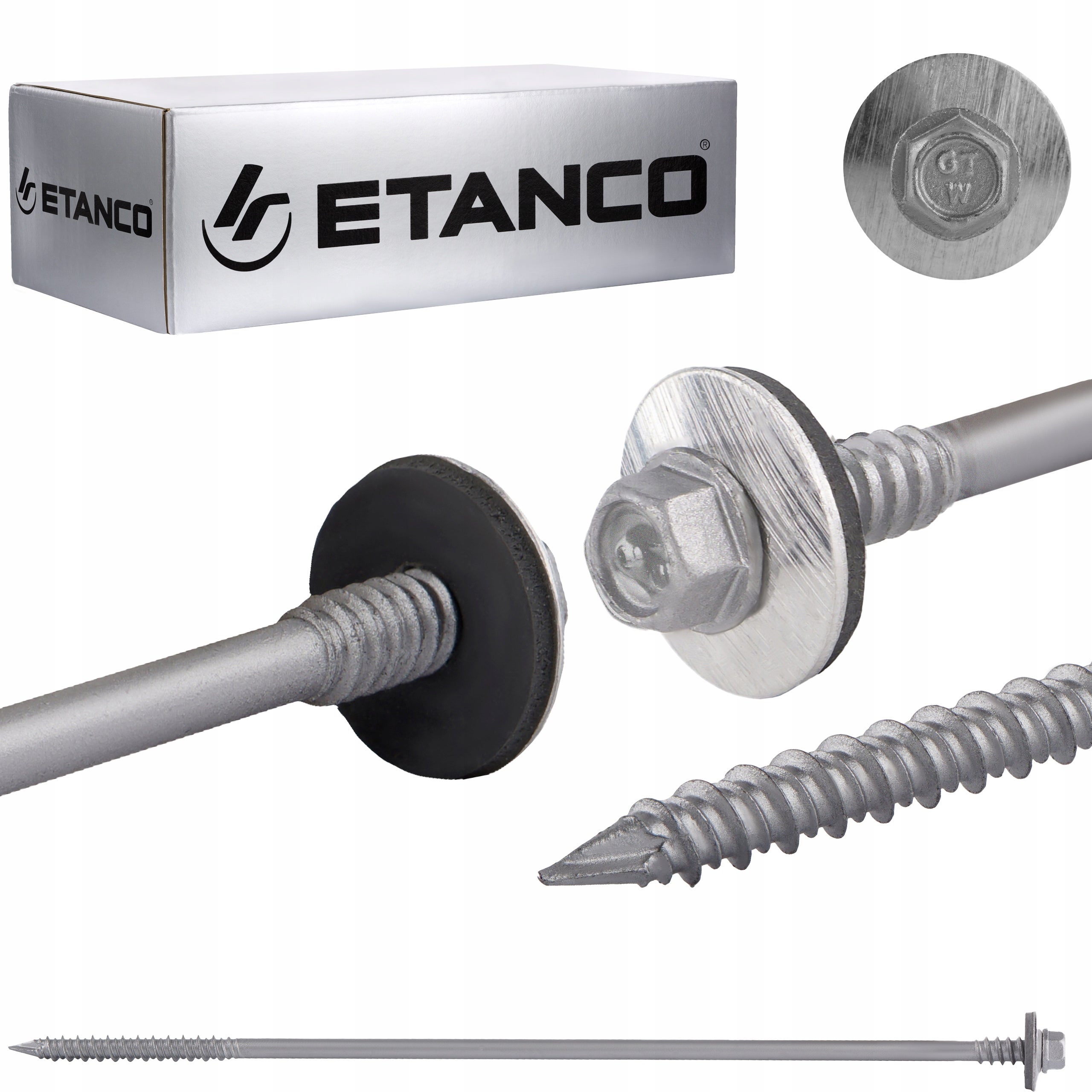 Wkręty do płyt warstwowych Etanco GTRW SP A19 6,4/7x240 mm Ocynk 100szt