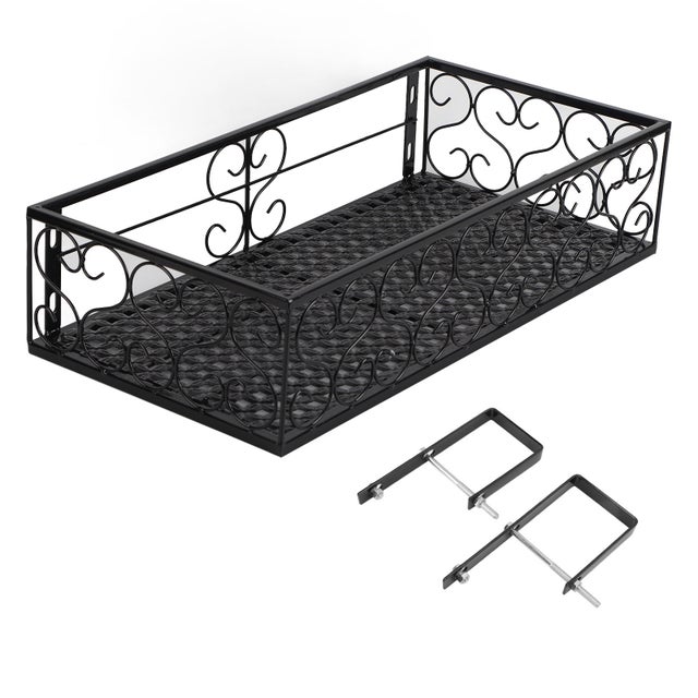 Support De Fleurs Suspendu Pour Balcon à Plusieurs Niveaux, Pot De Fleurs Pour Extérieur, Balustrade De Terrasse, Jardinière D'extérieur, Support De Suspension Pour Terrasse, Balcon, Porche, Clôt