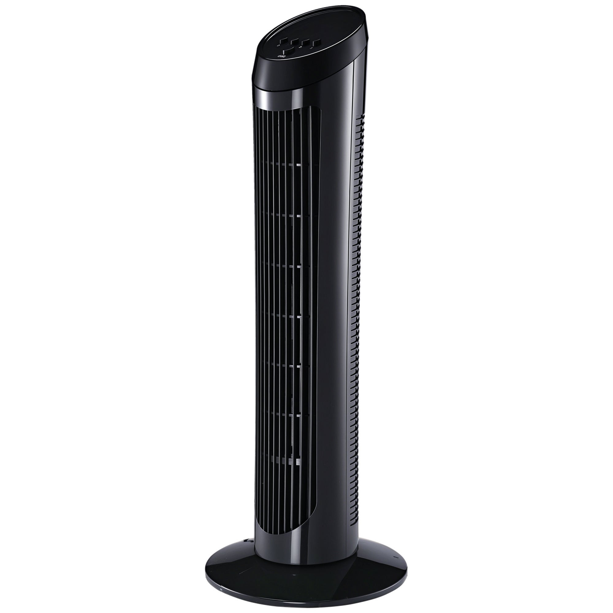 Ventilador de mesa de 45 w, ventilador de torre, silencioso, 3 niveles de ventilación, oscilación de 70°, abs, negro, ø27 x h75 cm