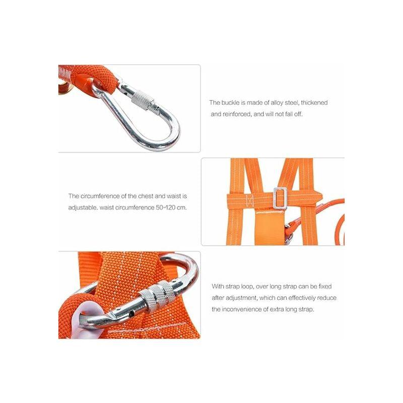Kits de Harnais de Sécurité, Harnais Antichute de Sécurité, Harnais Réglable en Hauteur à 6 Stypes pour Ceinture, Ceinture de Sécurité, Corde de Sauve - 3