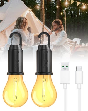LE Lampada LED Da Campeggio Ricaricabile USB, Lanterna Da Campeggio Portatile Im