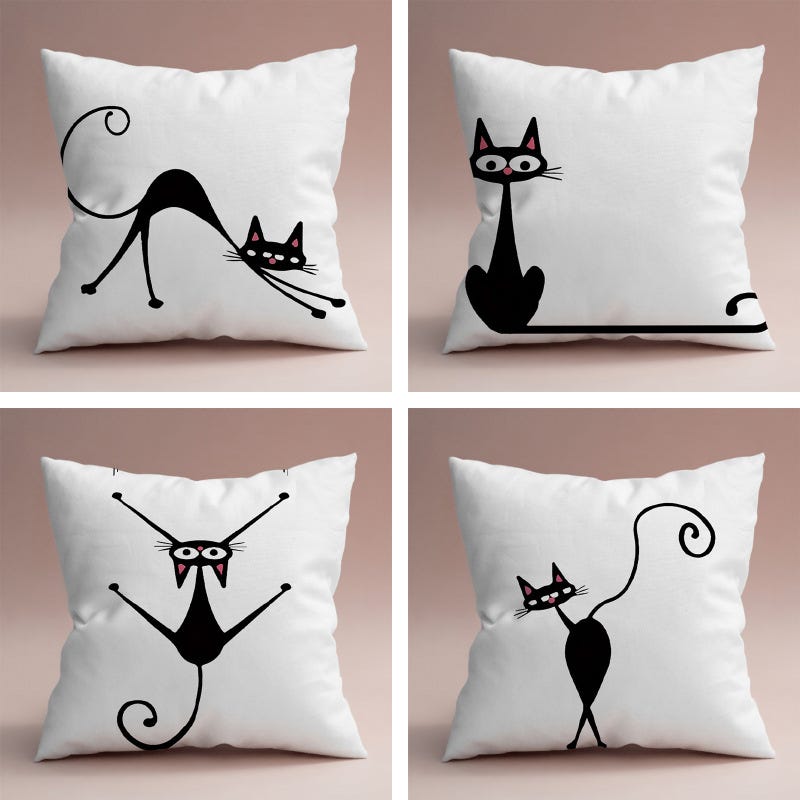 Set di 2 fodere per cuscini, morbide federe decorative a righe per divano, cuscino per camera da letto, colore bianco crema, 45 x 45 cm | Leroy Merlin Set di 2 fodere per cuscini, morbide federe decorative a righe per divano, cuscino per camera da letto, colore bianco crema, 45 x 45 cm | Leroy Merlin