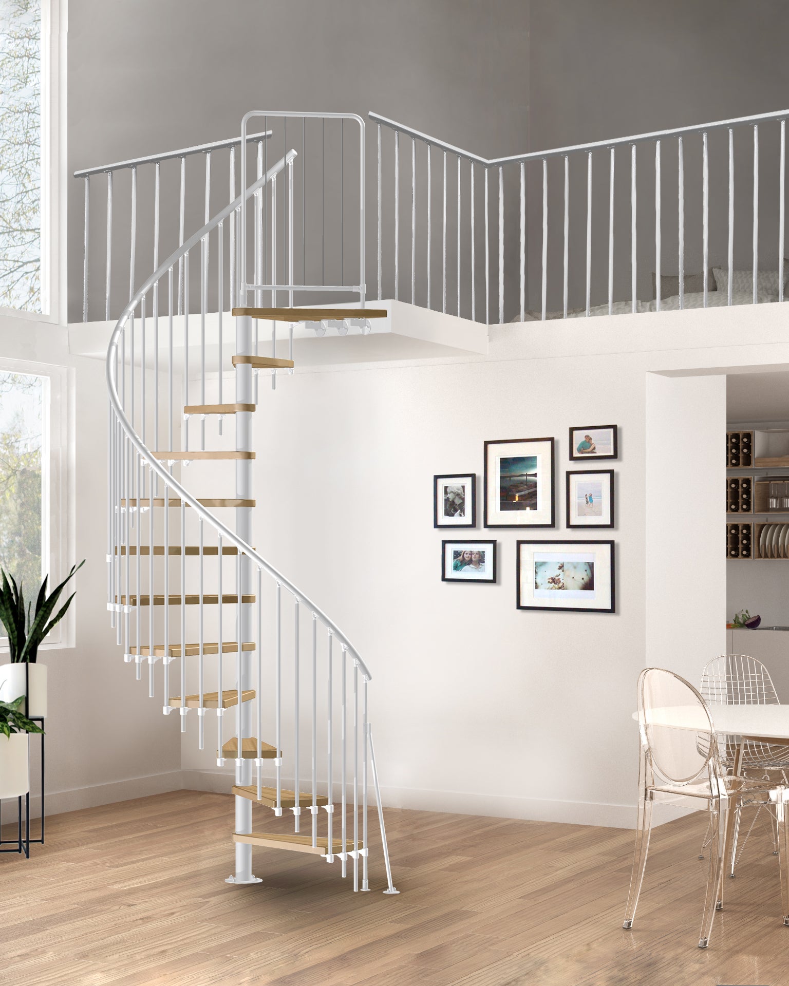 Escalier hélicoïdal Atrium Novo Type 6 – Ø120 – 11 marches avec ...