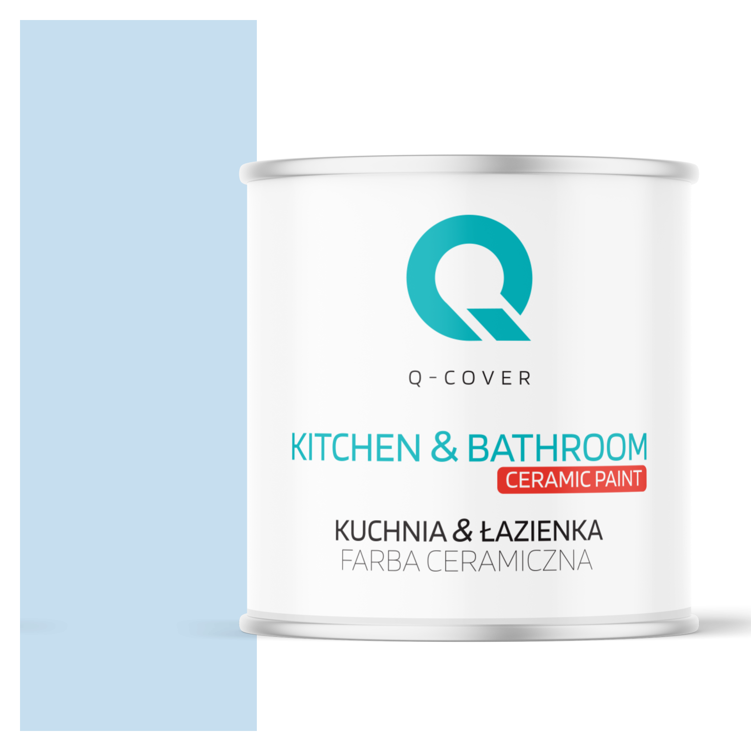 Farba Ceramiczna Kuchnia &amp; Łazienka Q-Cover Błękit H0169 Głęboki Mat 2L