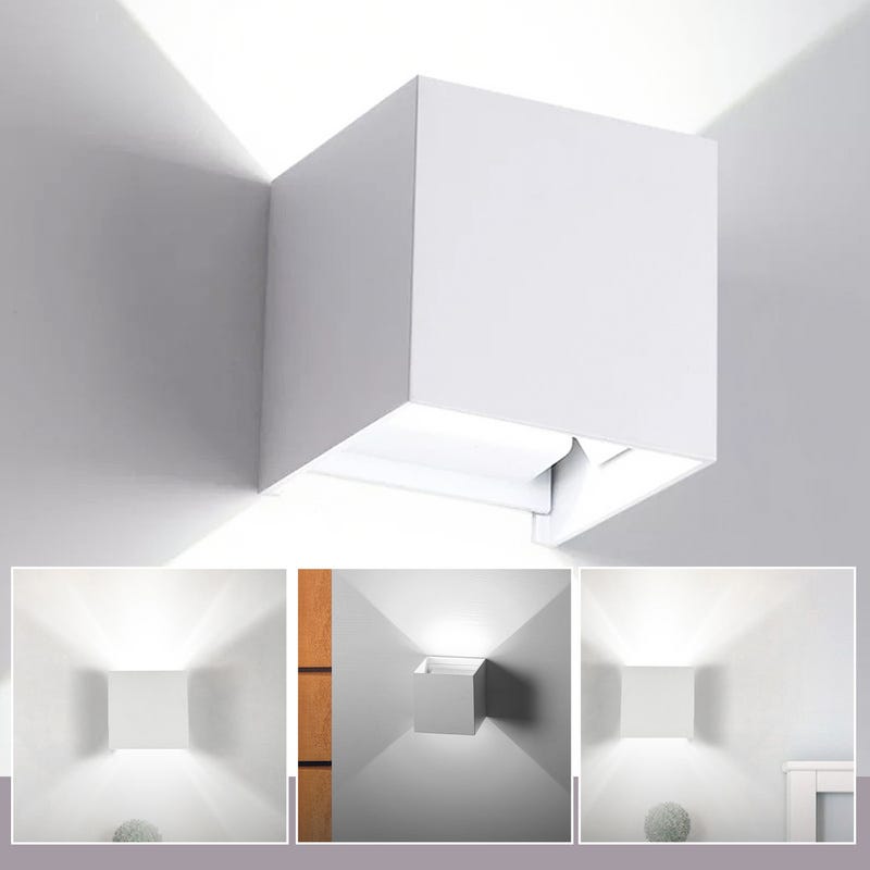 Luz de pared LED IP65 Ángulo ajustable Lámpara de pasillo interior ...