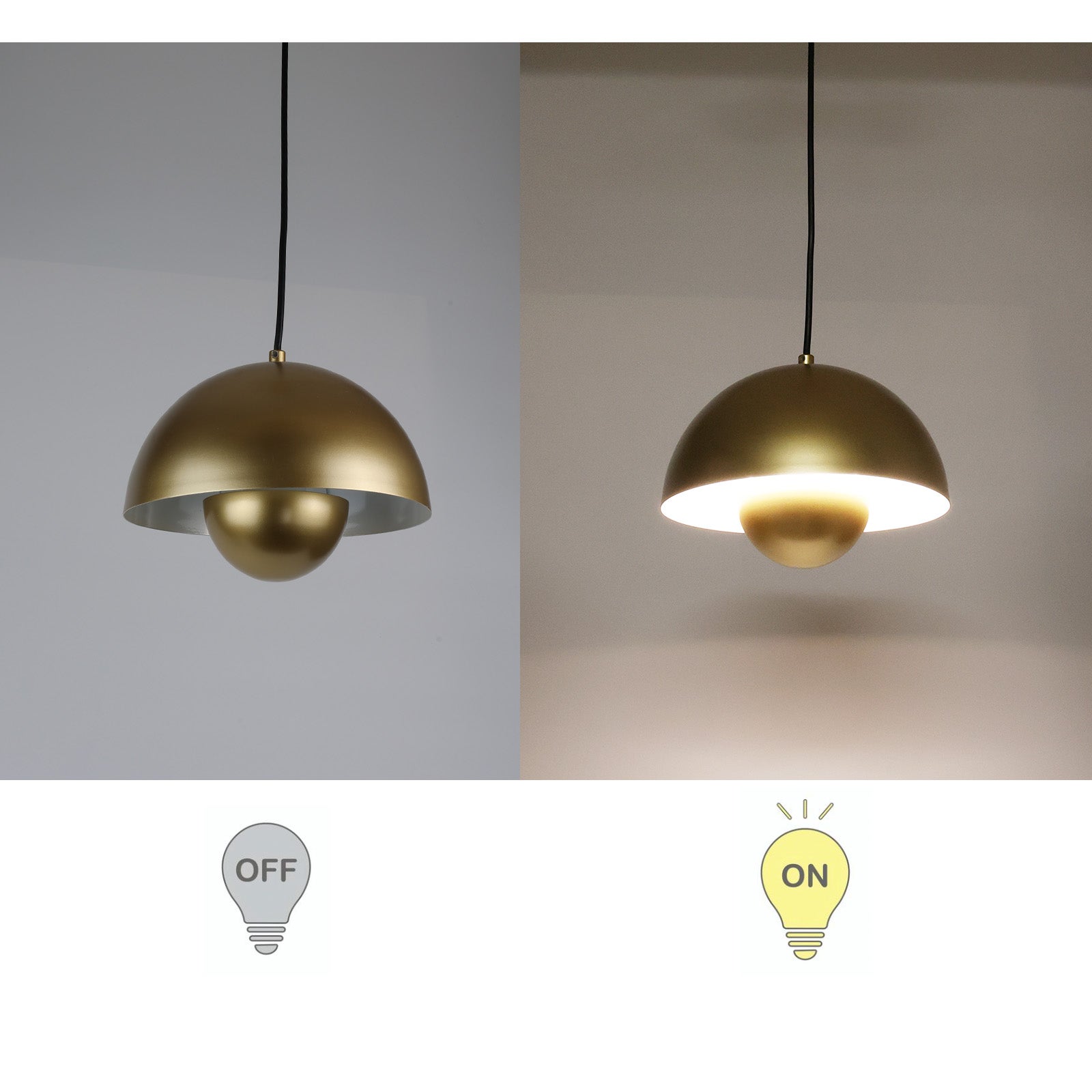 Suspension Plafonnier Lustre Floral Doré E27 avec Design 