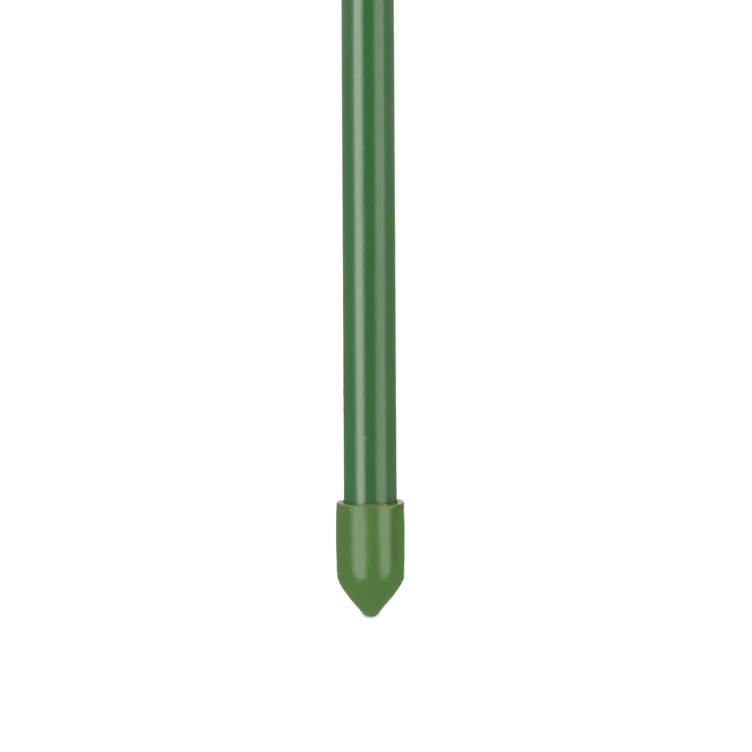 Tuteur à tomates en lot de 8, métal et plastique, hauteur : 90 cm, 4 anneaux réglables, pour plantes, vert, Relaxdays - 8