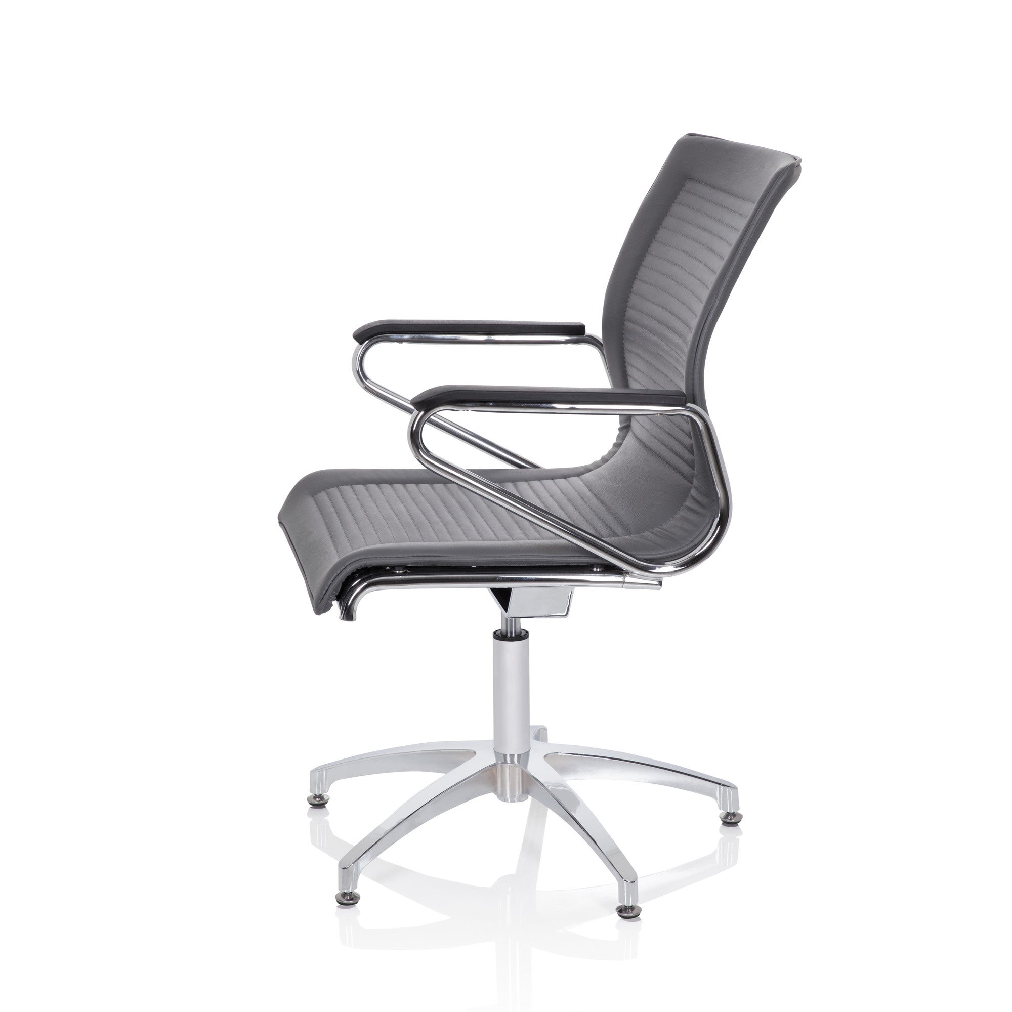 Sedia da conferenza / Sedia da visitatori / Sedia ASTONA V PU Grigio hjh OFFICE - 9