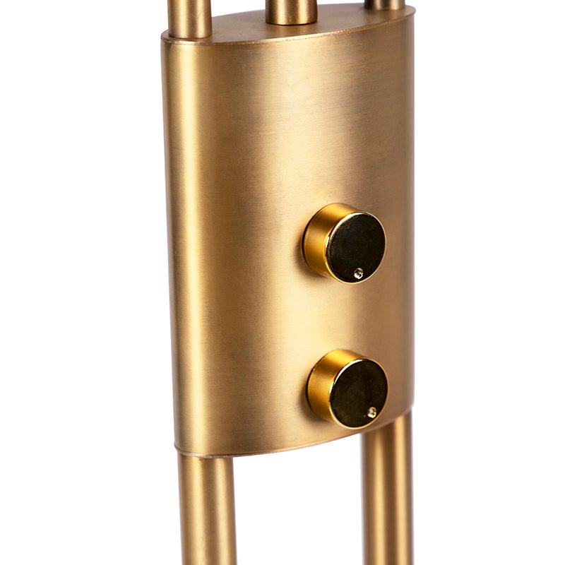 LED Dimmable Lampadaire avec lampe de lecture variateur inclus lexus - 1 lumière - H 1800 mm - Bronze - Moderne - Éclairage intérieur - Salon I - 4