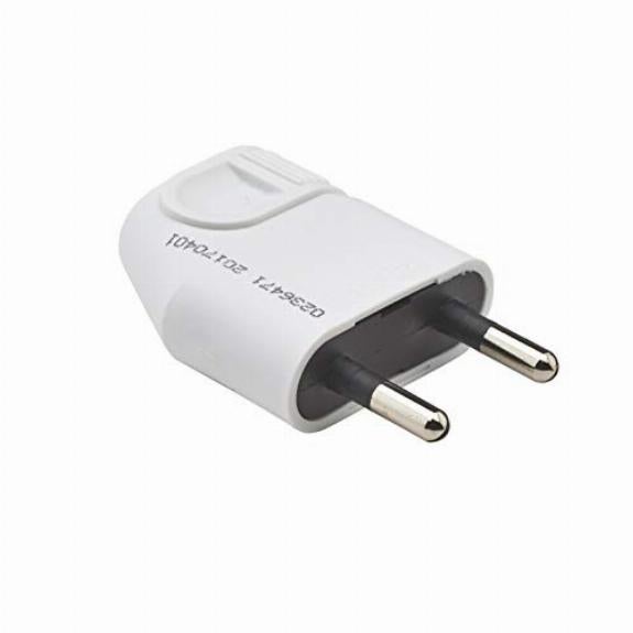 FICHE MALE 2P 6A LATERALE PORTEFEUILLE BLANC - 3