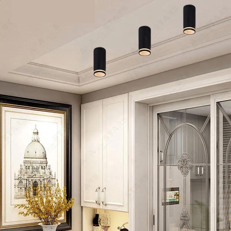Spot LED Design en saillie NOIR pour ampoule GU10 - SILAMP - 2