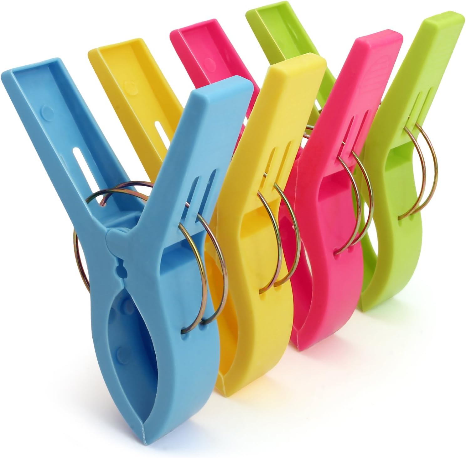 8 Mollette Grandi Per Asciugamani Da Spiaggia, Clip Con Silicone Antiscivolo, Per Sedie E Lettini - 3
