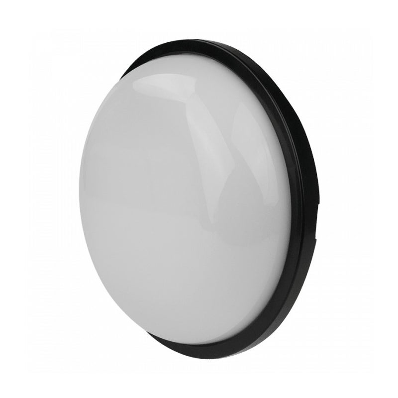 Plafon Torton okrągły czarno-biały LED 20W 4000K 1800lm wym: 7 x 21,8 cm IP65 tworzywo sztuczne Ecolight