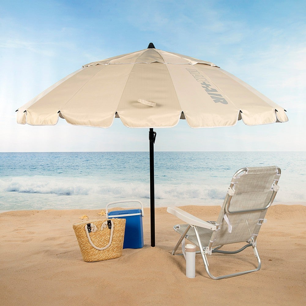 Ombrellone Da Spiaggia Pratico Con Ancoraggio A Palo: Installazione In 10 Secondi, UPF 50+, Resistente Al Vento, Leggero 4,1kg, Realizzato Con Plastica Riciclata - Include Borsa - 2