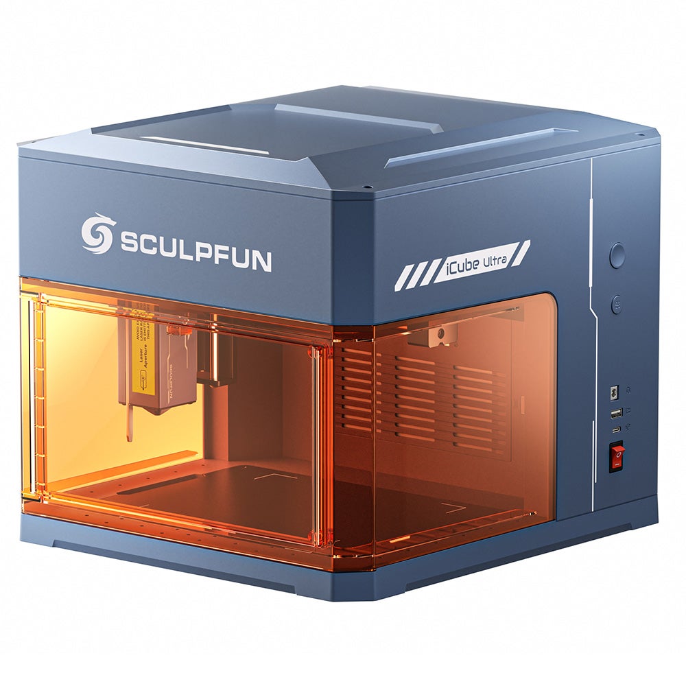 SCULPFUN iCube Ultra Grabador láser de doble módulo con RA Mini rodillo giratorio, láser de diodo de 12 W láser infrarrojo de 1,2 W, máquina de grabado con filtro de humo SCULPFUN iCube Ultra Grabador láser de doble módulo con RA Mini rodillo giratorio, láser de diodo de 12 W láser infrarrojo de 1,2 W, máquina de grabado con filtro de humo