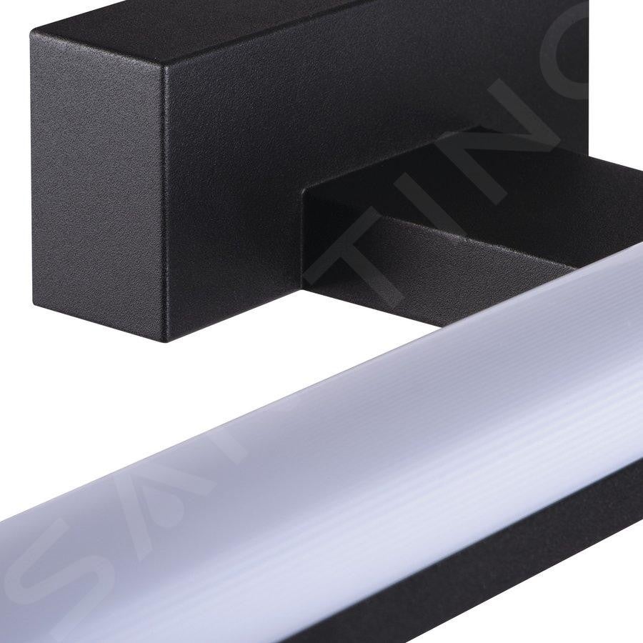 Luminaire mural LED - IP44 - 8W - 4000K - Noir - Salle de bain - 8