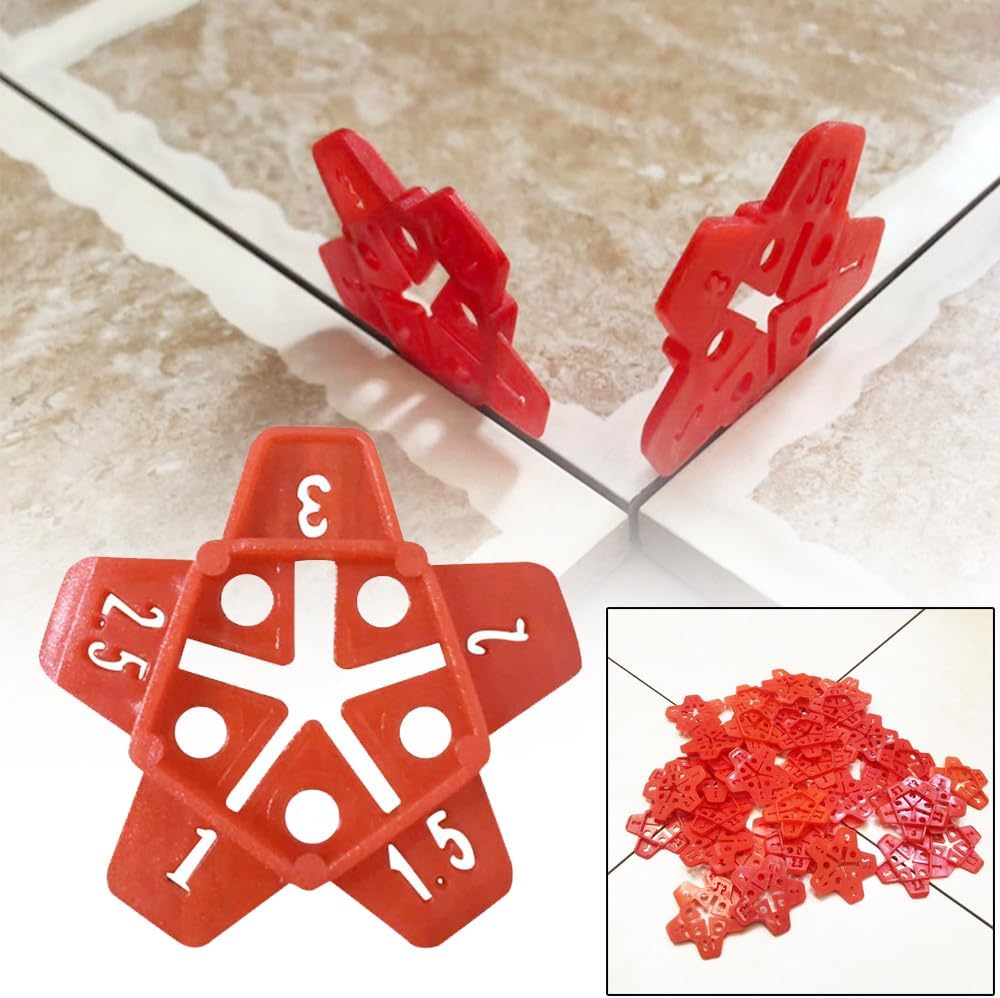 50 Croisillons Auto-nivelants Pour Carrelage – Épaisseur Joint 2 Mm, Jaunes