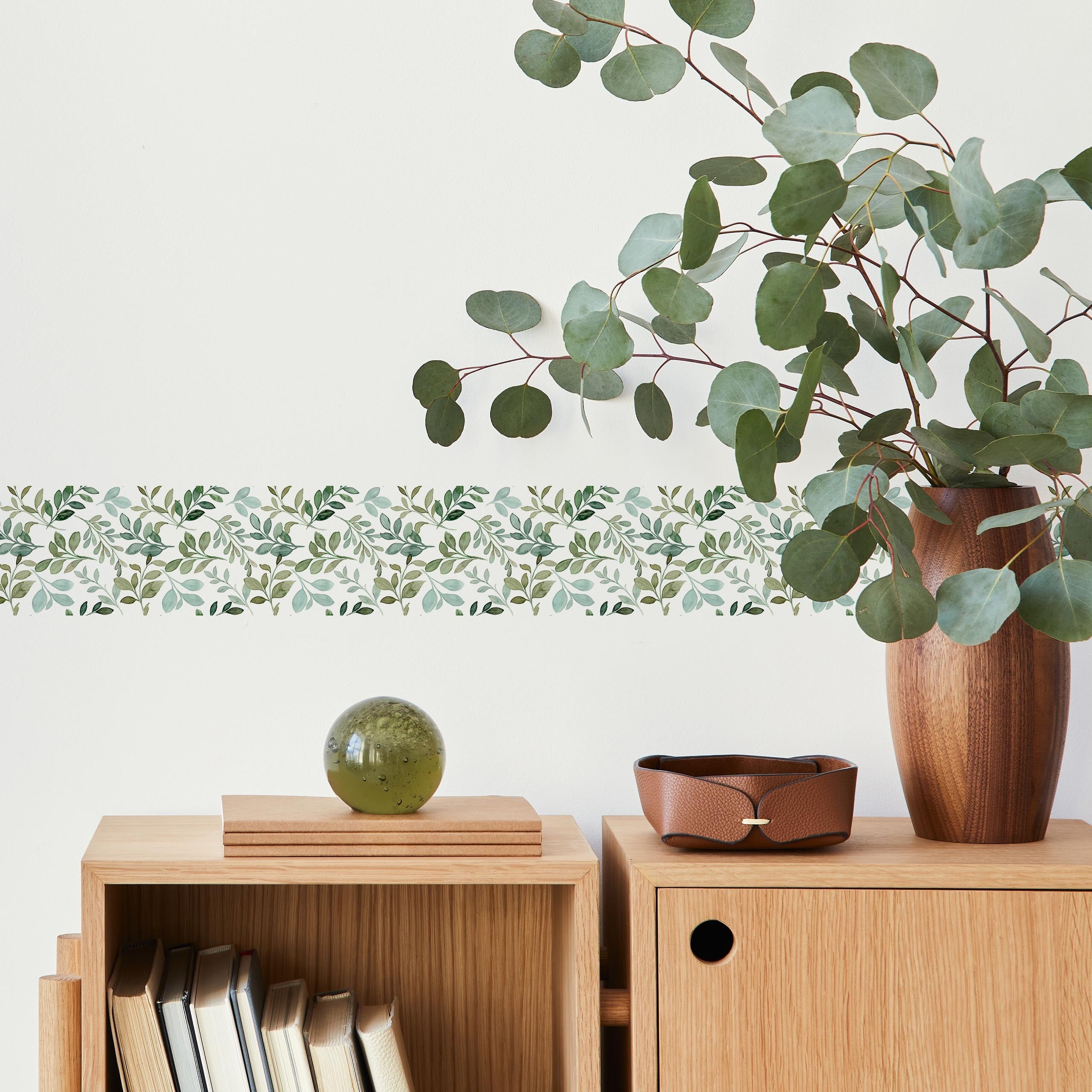 Tira Decorativa Autoadhesiva PLANTAS Hojas Naturaleza Para Salón 10cm x 300cm - 4