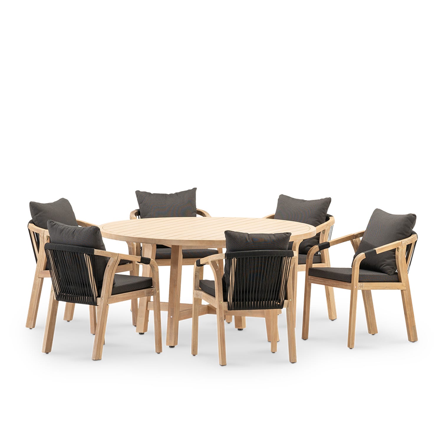 Table ronde en merisier style Louis Philippe et ses 6 chaises assorties Table ronde en merisier style Louis Philippe et ses 6 chaises assorties
