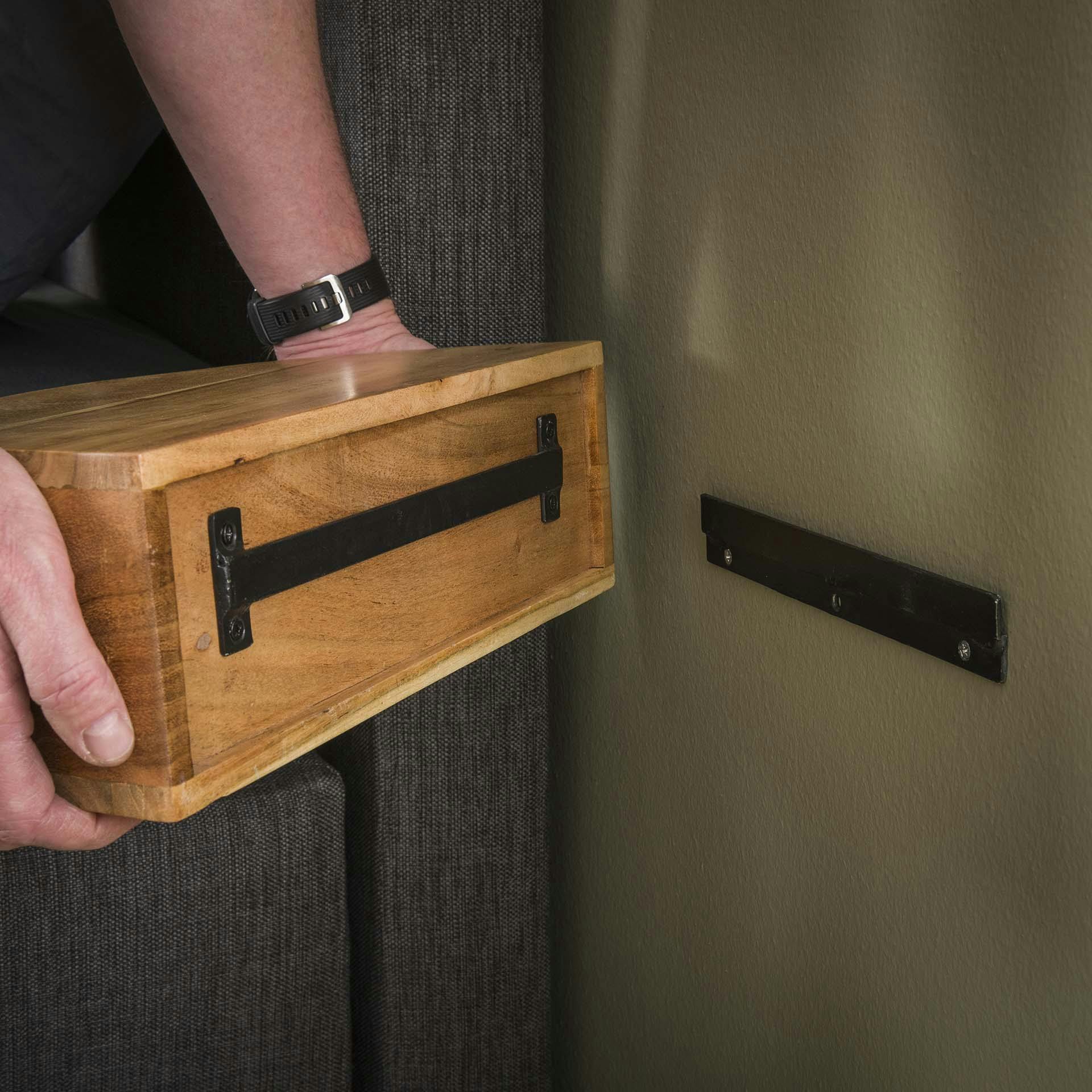 Table de chevet murale courbe 1 tiroir MELBOURNE - 6