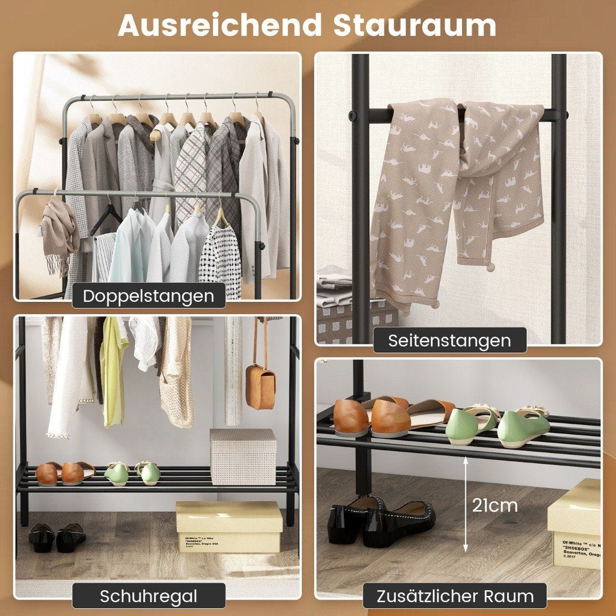 Nancy's Porte-vêtements Ajustable - Mobile - Porte-vêtements Sur Roues Reglable En Hauteur Et En Longueur Porte Vetements Mobile Vestiaire Debout 150 X 44 X 165 Nancy's Porte-vêtements Ajustable - Mobile - Porte-vêtements Sur Roues Reglable En Hauteur Et En Longueur Porte Vetements Mobile Vestiaire Debout 150 X 44 X 165