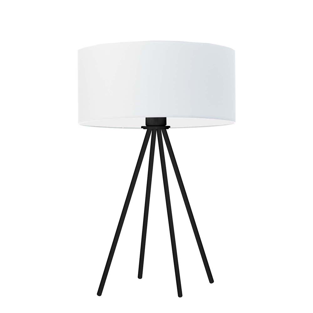 Lampka nocna na biurko lampa biurkowa LED z abażurem walec 30cm SOLARIS