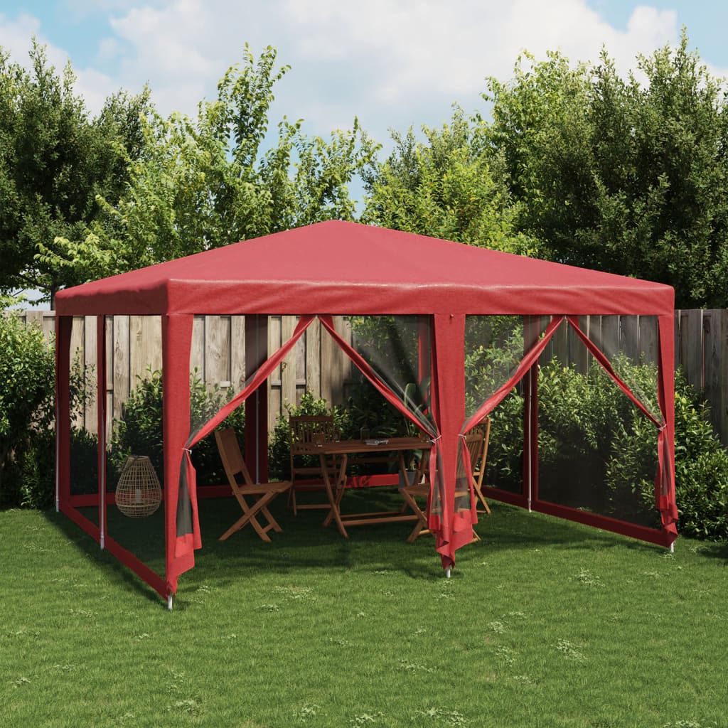 Outvita Tonnelle De Jardin 3x3x2,6m - Tente Réception 4 Bâches Amovibles Imperméable Mariage BBQ Fête