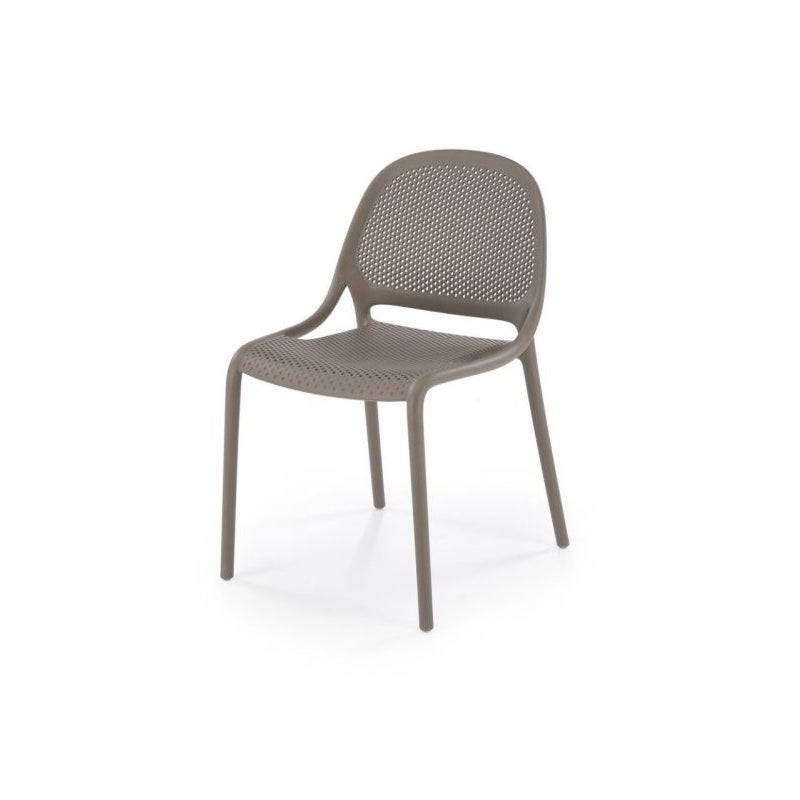 Krzesło K532 khaki z tworzywa PVC