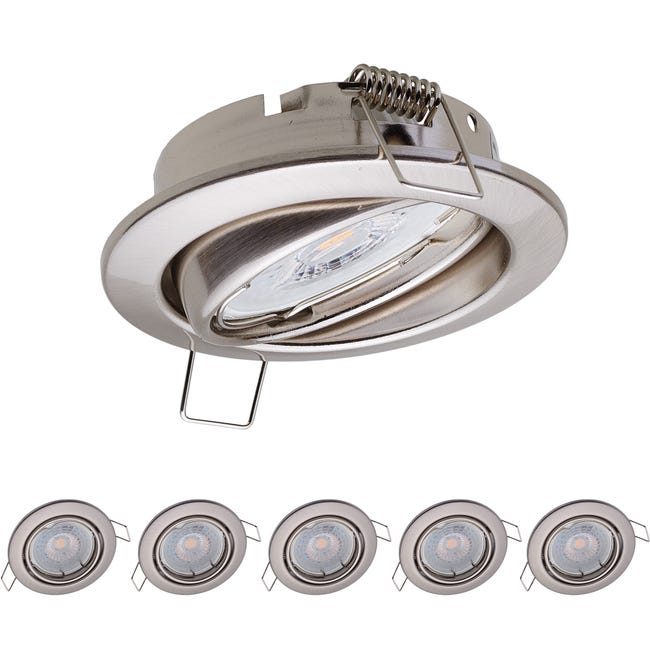 Oktaplex Sedan Lot De 9 Spots Encastrable LED 380lm 3000K Blanc Chaud 4 8w Lampe De Plafond Noir Rond 60 70mm 230v 97272549 Oktaplex Sedan Lot De 9 Spots Encastrable LED 380lm 3000K Blanc Chaud 4 8w Lampe De Plafond Noir Rond 60 70mm 230v 97272549
