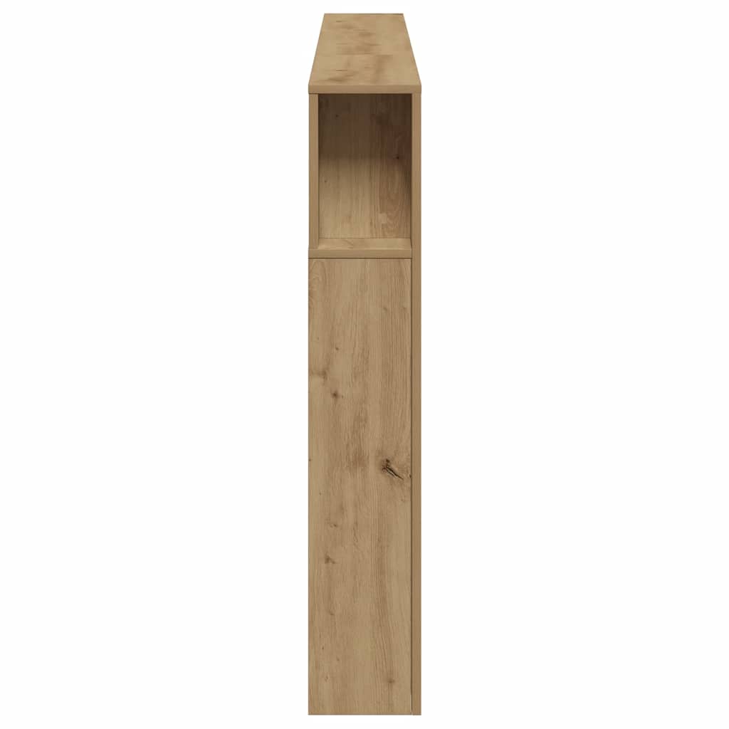 vidaXL Tête de lit à LED chêne artisanal 220x18,5x103,5 cm - 7