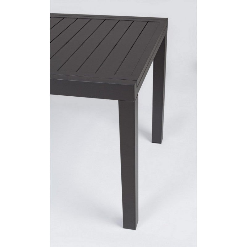 Table de jardin extensible 140/210 cm en aluminium anthracite - LOUNA - 5