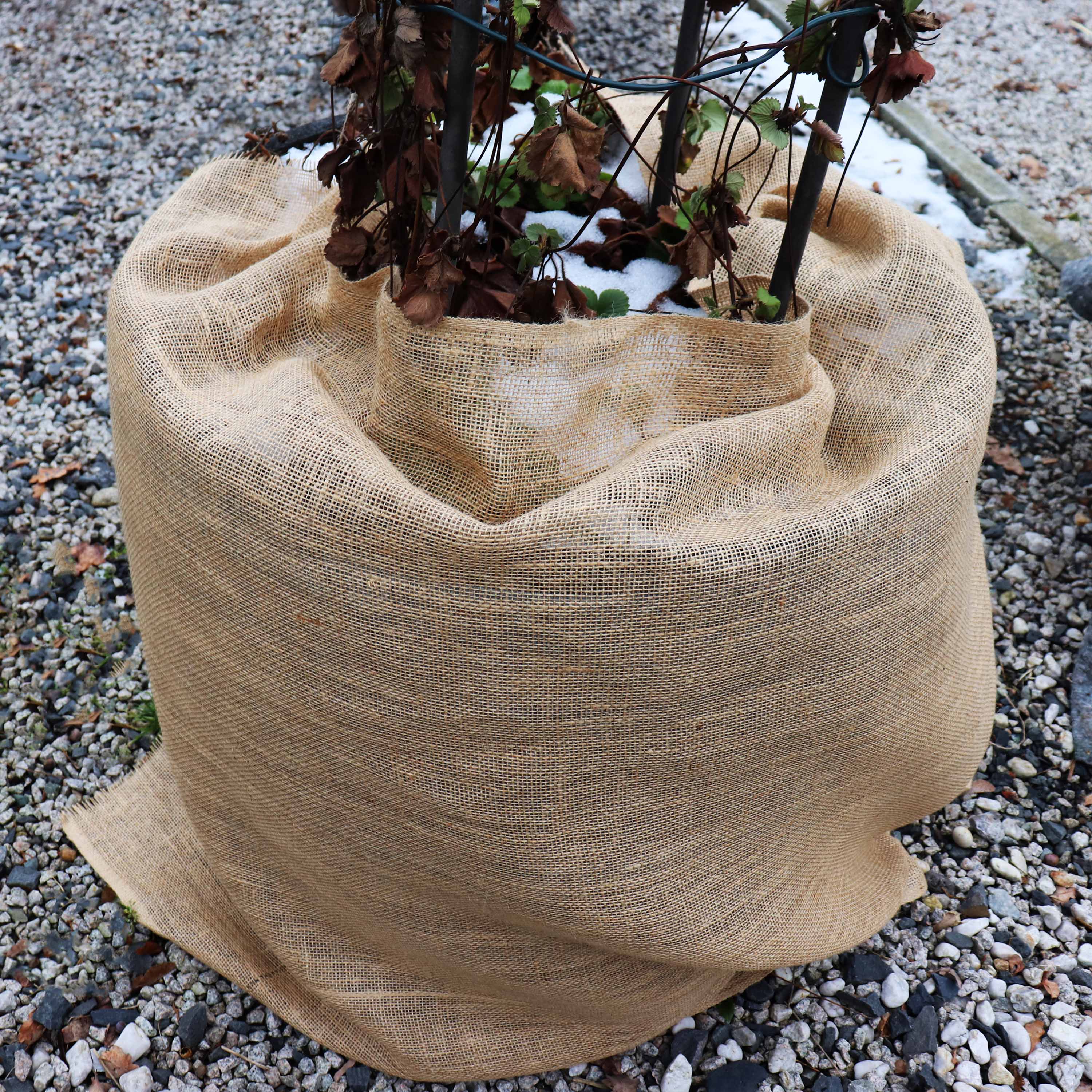 5m x 1m tissu de jute 215g/m² tapis de jute jute de jardin tissu de jute toile de jute ruban de jute - 8